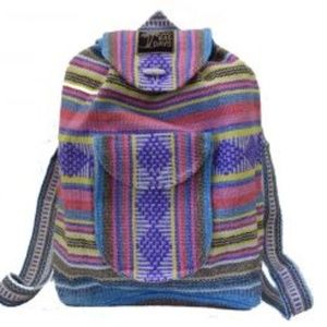 Baja Backpack - Purple White Pastel Boho Surfer